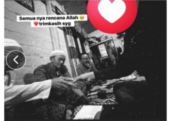 Dokumentasi momen pernikahan antara tersangka H dan saksi sdri. Y. (ist)