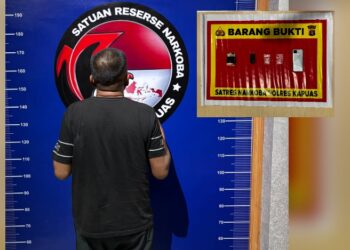 RH dan barnag bukti yang diamankan jajaran Satresnarkoba Polres Kapuas.