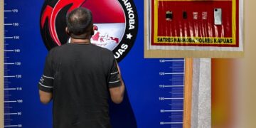 RH dan barnag bukti yang diamankan jajaran Satresnarkoba Polres Kapuas.