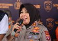 Kapolres Kapuas AKBP Rina Perwitasari, saat konferensi pers, pada Rabu (30/9/2026). (ist)