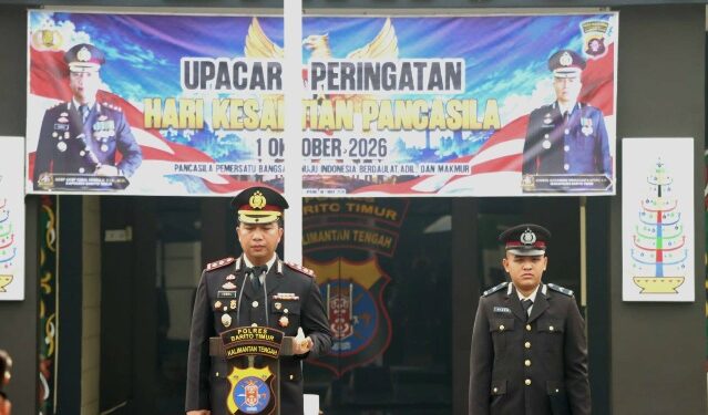 Kapolres Bartim AKBP Iqbal Sengaji memimpin Upacara Hari Kesaktian Pancasila, Kamis (1/10/2026). (ist)