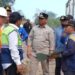 Bupati Barito Utara, H. Shalahuddin, meninjau progres pembangunan Jembatan Lemo, Kamis (1/10/2026).