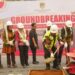 Bupati Barito Utara H. Shalahuddin, meletakkam batu pertama pembangunan Jembatan Lahei - Lahei Seberang, Kamis (8/10/2026).