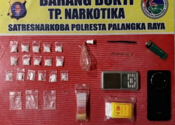 Barang bukti yang diamankan.