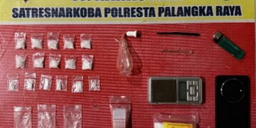 Barang bukti yang diamankan.