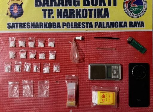 Barang bukti yang diamankan.
