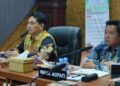 Bupati Barito Utara, H. Shalahhuddin, memimpin rapat evaluasi penanganan karhutla dan dampak kemarau di Aula Setda Barito Utara, Kamis (15/10/2026).