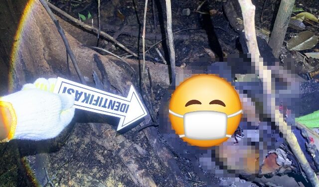 Penemuan janazah lansia M (72) yang terbakar, Selasa (27/10/2026). (ist)
