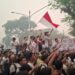 Aliansi Kalteng Melawan menggelar aksi unjuk rasa di depan Kantor Gubernur Kalteng, Jumat (23/10/2026). (ist)